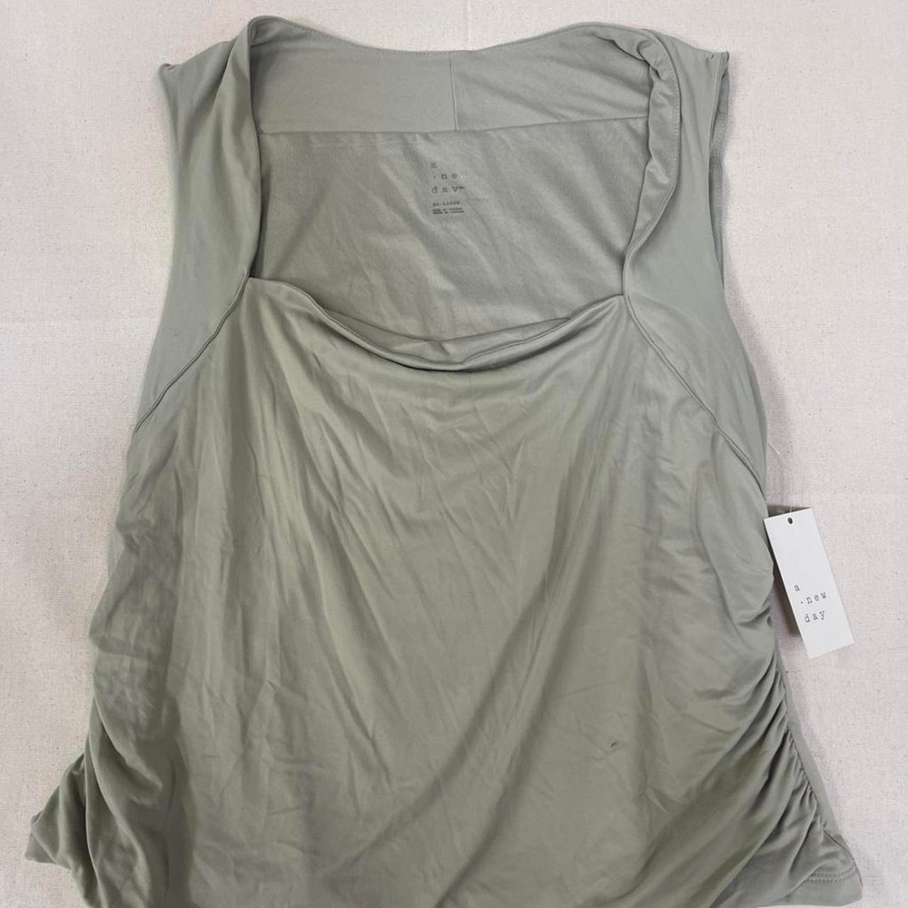 A New Day sage green sleeveless top